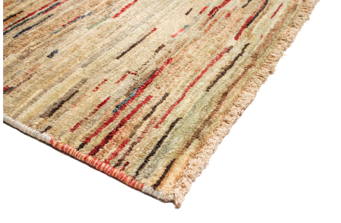 Handgeknoopt Modern stribe tapijt 258x202 cm oosters kleed vloerkleed