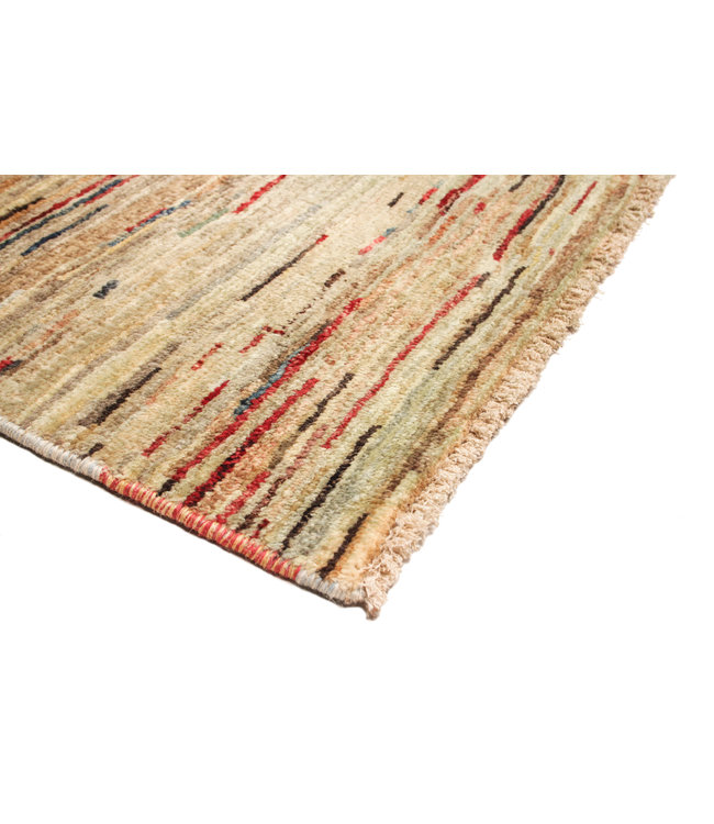 Hand knotted 8'4x6'6 ft Modern stribe Sheep Wool Rug 258x202 cm Area rug Carpet