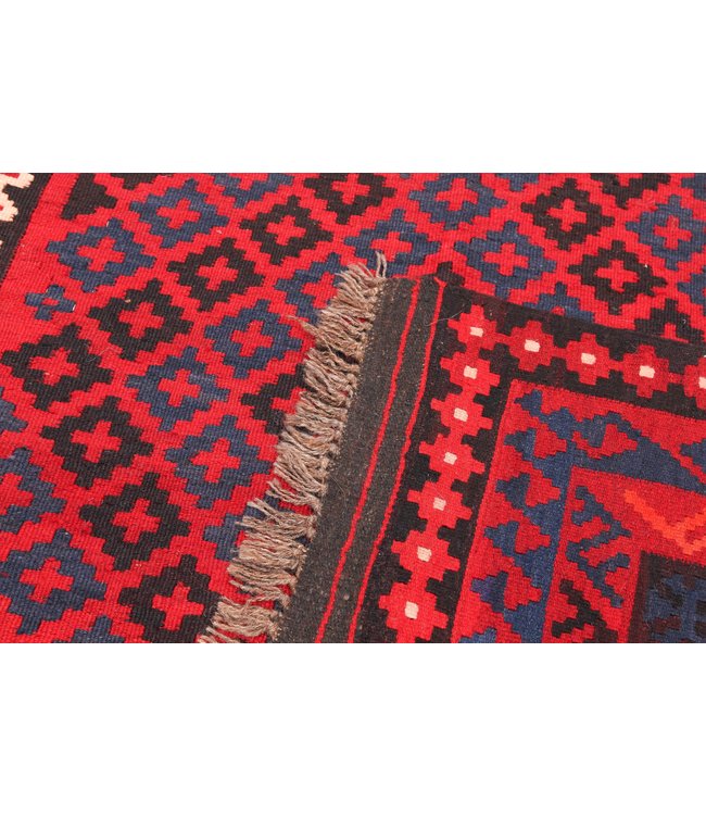 7'32x4'43 Sheep Wool Handwoven Multicolor Traditional Afghan kilim Area Rug