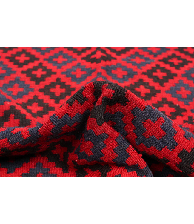 7'32x4'43 Sheep Wool Handwoven Multicolor Traditional Afghan kilim Area Rug