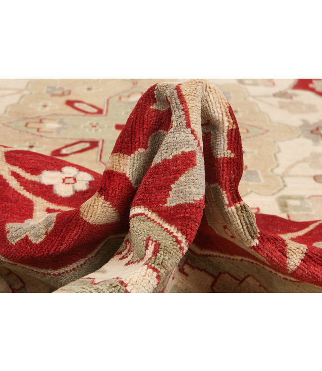 Hand knotted 11'9x8'8 ziegler rug  Heriz Wool Rug 363x271 cm  serapi Carpet