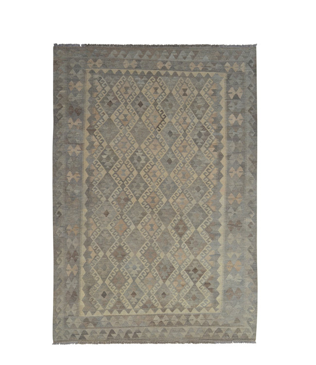 Grau natürlich kelim teppich 293x203 cm afghan kilim teppich