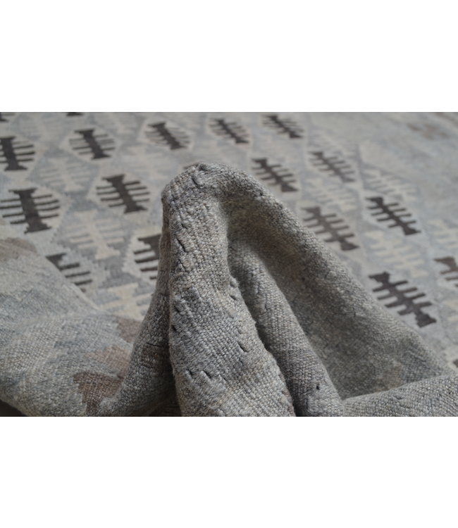 Grau natürlich kelim teppich 297x206 cm afghan kilim teppich