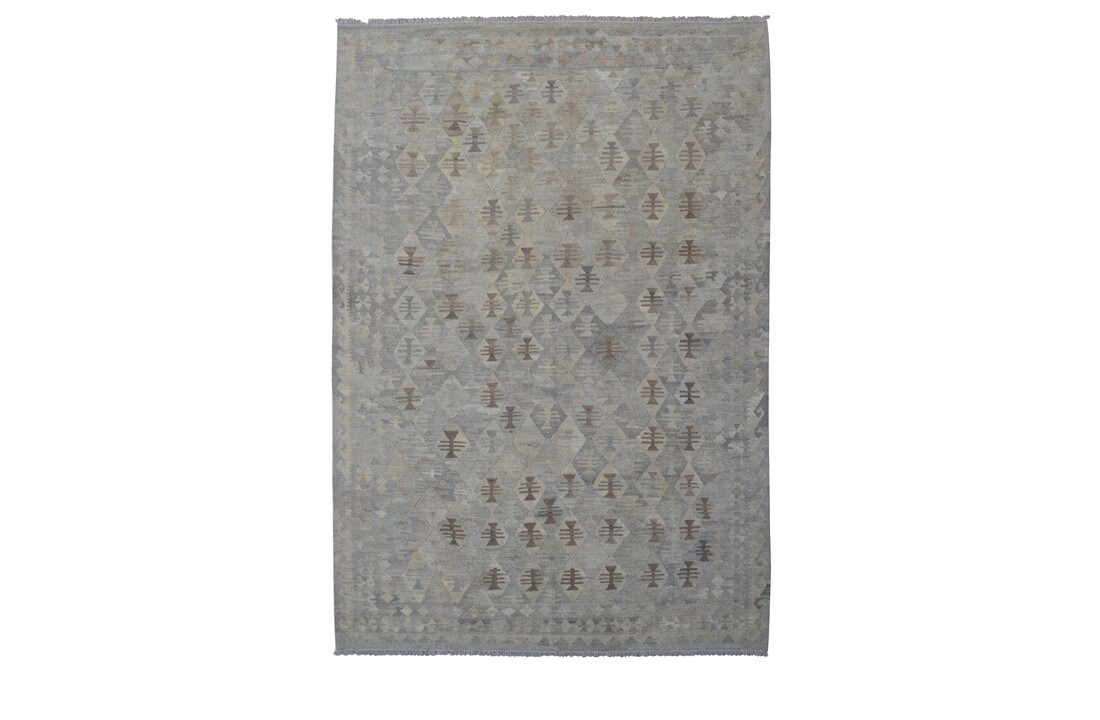 Grau natürlich kelim teppich 297x212 cm afghan kilim teppich