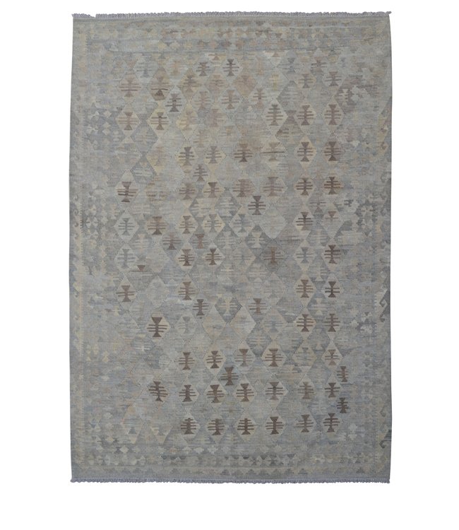 Grau natürlich kelim teppich 297x212 cm afghan kilim teppich