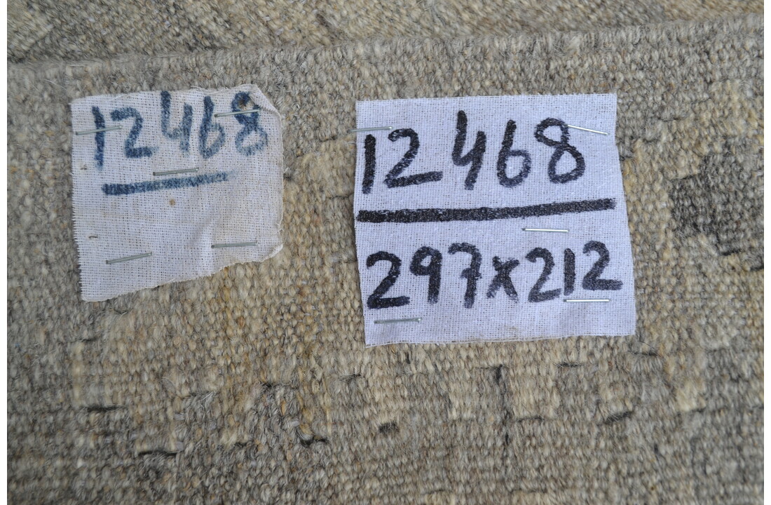 Grau natürlich kelim teppich 297x212 cm afghan kilim teppich