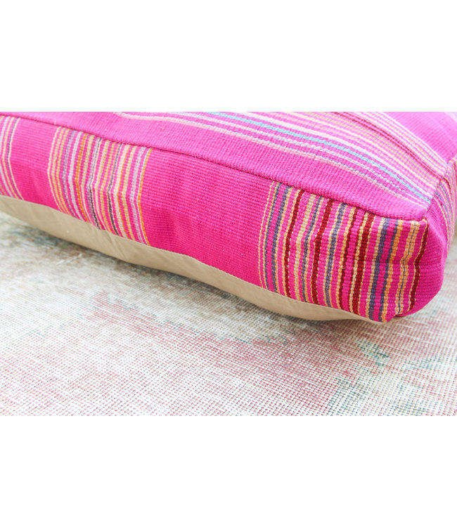 70x70 x 15 cm Handmade pouf Floor cushion kelim kilim Ottoman footstool Vintage
