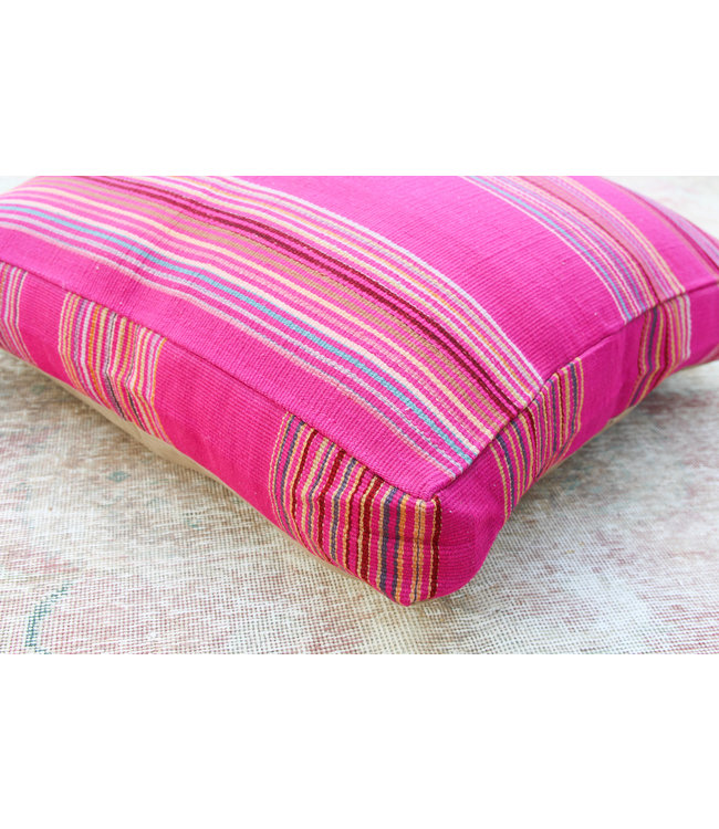 70x70 x 15 cm Handmade pouf Floor cushion kelim kilim Ottoman footstool Vintage