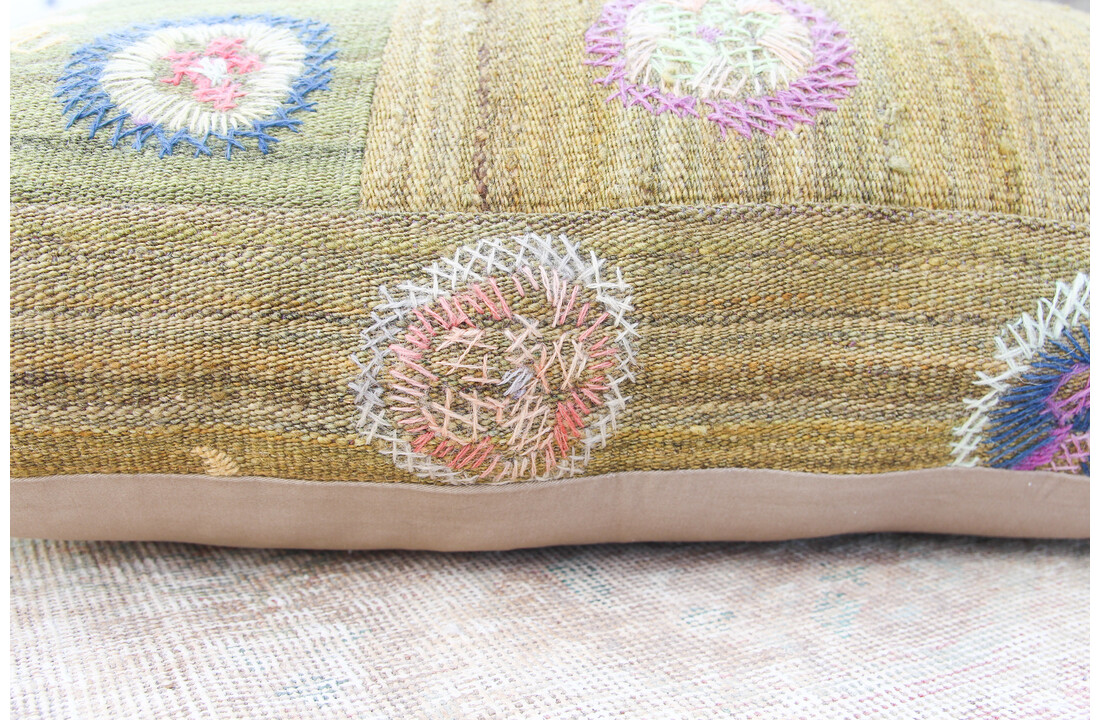 70x70 x 15 cm poef vloerkussens Ottoman vintage kelim