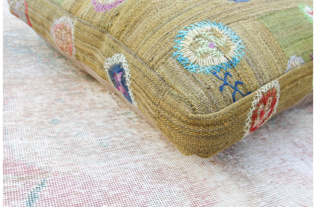70x70 x 15 cm poef vloerkussens Ottoman vintage kelim