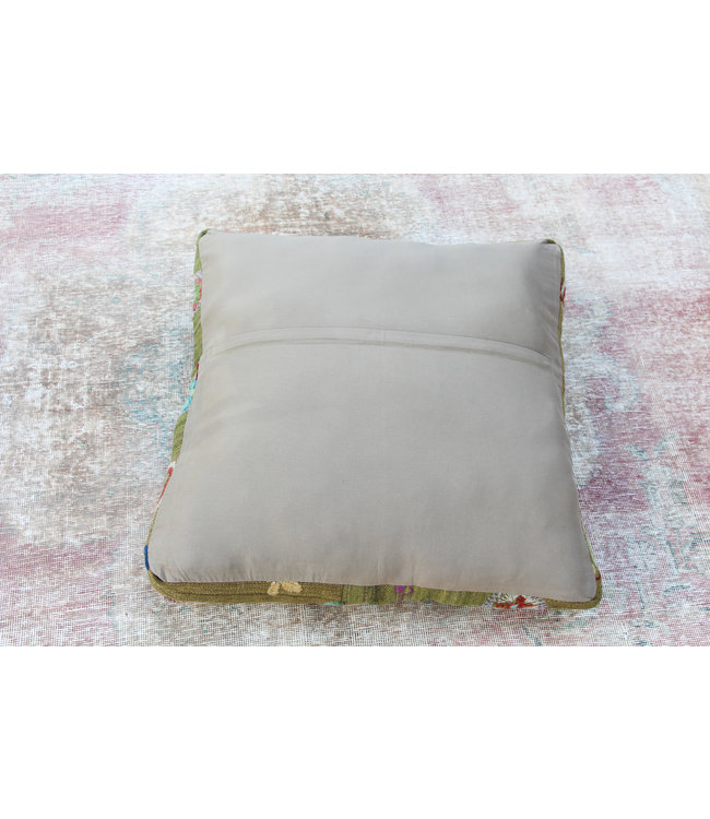 70x70 x 15 cm Handmade pouf Floor cushion kelim kilim Ottoman footstool Vintage