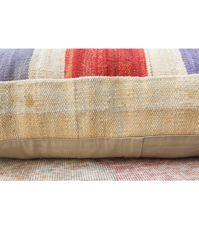 70x70 x 15 cm Handmade pouf Floor cushion kelim kilim Ottoman footstool Vintage