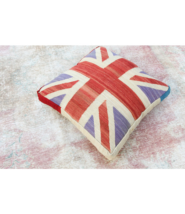 70x70 x 15 cm Handmade pouf Floor cushion kelim kilim Ottoman footstool Vintage