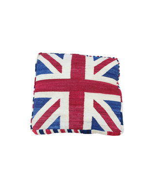 70x70 x 15 cm Handmade pouf Floor cushion kelim kilim Ottoman footstool Vintage