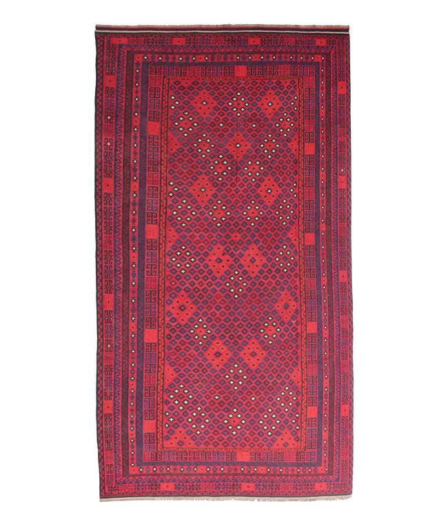 exclusive  Vloerkleed Tapijt Kelim 520x262 cm Kleed Hand Geweven Kilim