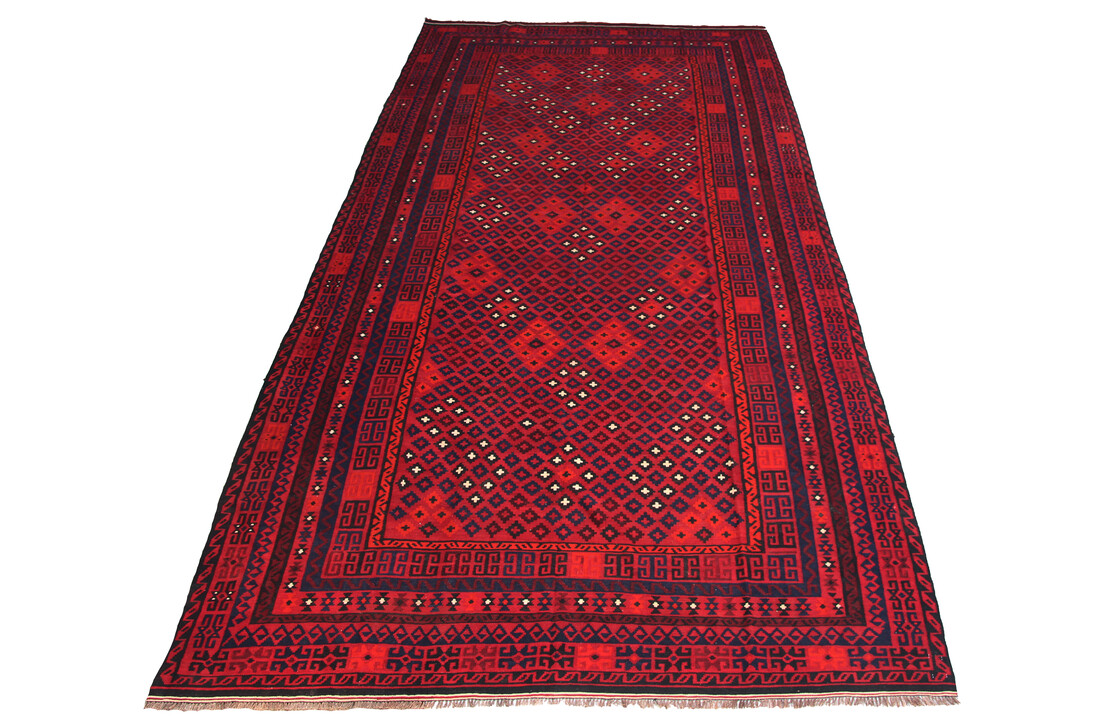 exclusive Vloerkleed Tapijt Kelim 520x262 cm Kleed Hand Geweven Kilim