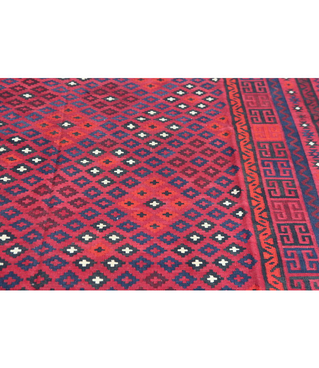 17'01x8'60 Sheep Wool Handwoven Multicolor Traditional Afghan kilim Area Rug