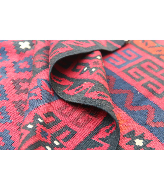 17'01x8'60 Sheep Wool Handwoven Multicolor Traditional Afghan kilim Area Rug