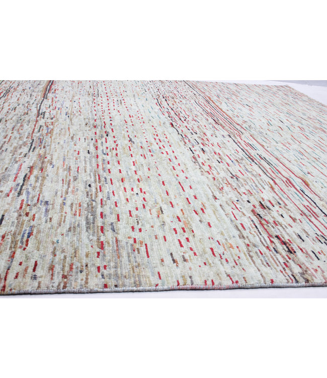 Hand knotted 8'2x6'5 ft Modern Art Sheep Wool Rug 252x200 cm Area rug Carpet