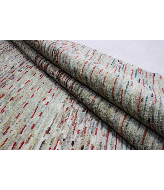 Hand knotted 8'2x6'5 ft Modern Art Sheep Wool Rug 252x200 cm Area rug Carpet