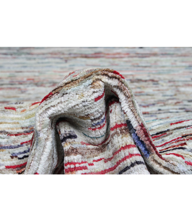 Hand knotted 8'2x6'5 ft Modern Art Sheep Wool Rug 252x200 cm Area rug Carpet