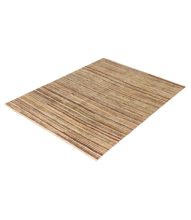 Handgeknoopt Modern Stribe tapijt 252x197 cm  oosters kleed vloerkleed