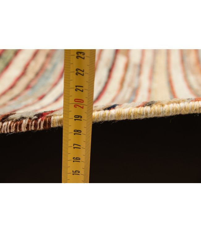 Hand knotted 8'2x6'4 ft Modern Stribe Sheep Wool Rug 252x197 cm Area rug Carpet