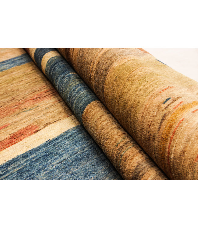 Handgeknüpft Modern Art 256x183 cm Abstrakt Wolle Teppich