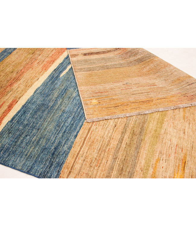 Hand knotted 8'3x6'0 ft Modern Art Sheep Wool Rug 256x183 cm Area rug Carpet