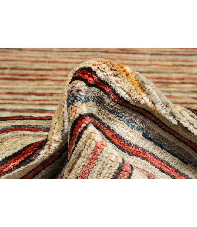 Hand knotted 8'1x6'6 ft Modern Art Sheep Wool Rug 247x202 cm Area rug Carpet