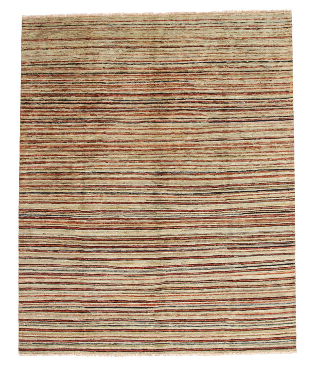 Hand knotted 8'1x6'6 ft Modern Art Sheep Wool Rug 247x202 cm Area rug Carpet