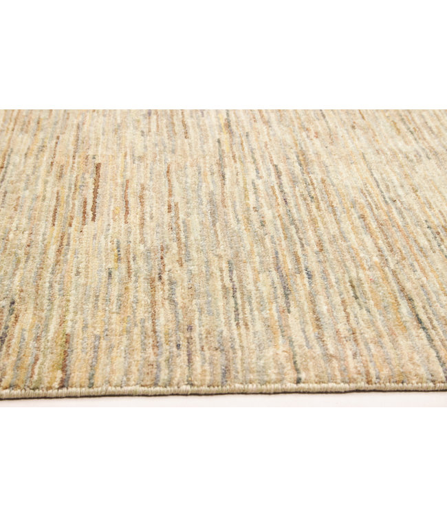 Handgeknoopt Modern Stribe Art tapijt 253x193 cm  oosters kleed vloerkleed