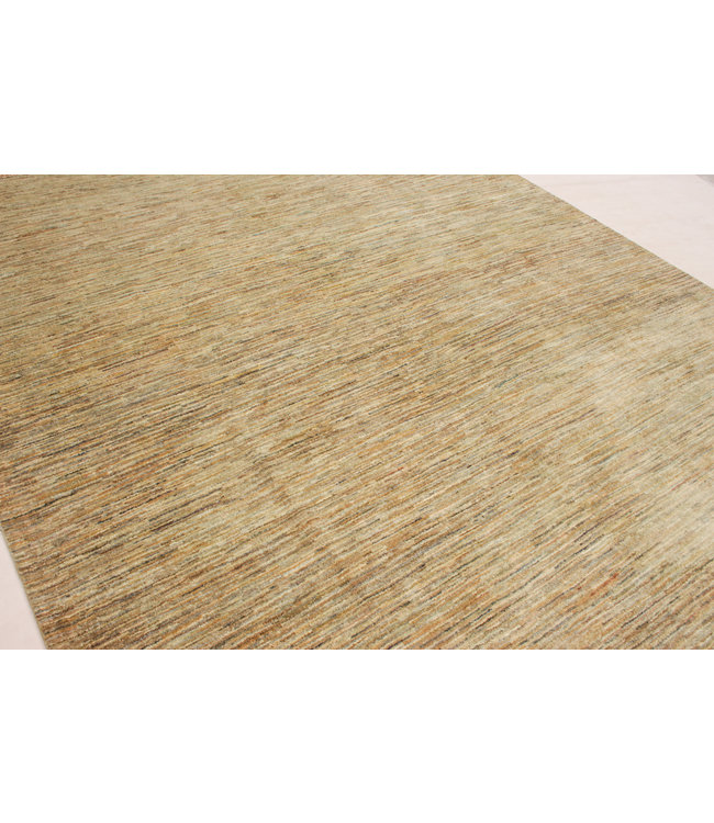 Handgeknoopt Modern Stribe Art tapijt 253x193 cm  oosters kleed vloerkleed