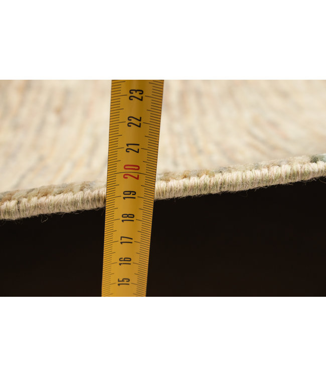 Handgeknüpft Modern Stribe Art 253x193 cm Abstrakt Wolle Teppich