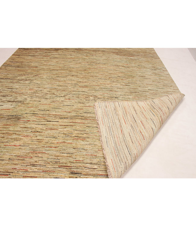 Handgeknoopt Modern Stribe tapijt 257x204 cm  oosters kleed vloerkleed