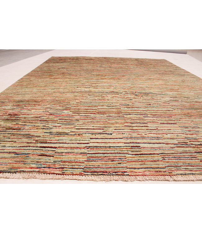 Handgeknoopt Modern Stribe tapijt 250x197 cm  oosters kleed vloerkleed