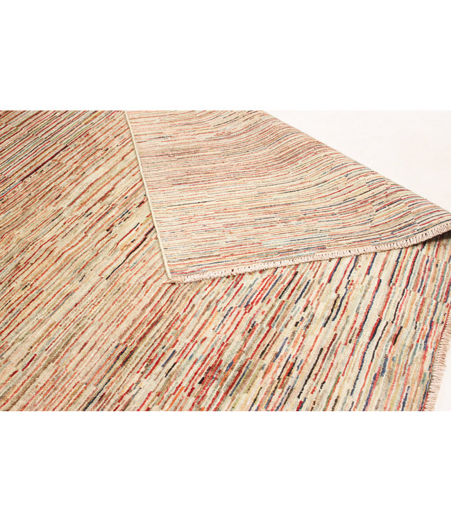 Handgeknoopt Modern Stribe tapijt 250x197 cm  oosters kleed vloerkleed