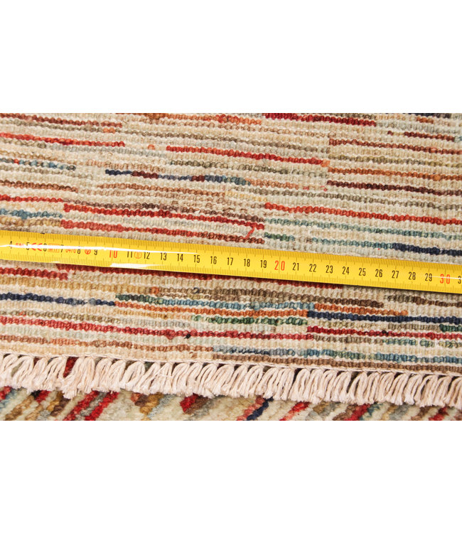 Handgeknoopt Modern Stribe tapijt 250x197 cm  oosters kleed vloerkleed