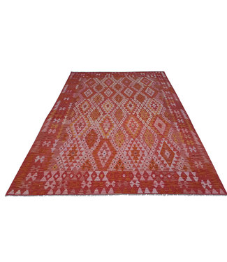 Handgewebte Orientalisch Wolle Kelim Teppich 297x210 cm