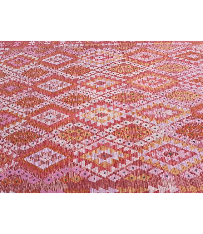 Handgewebte Orientalisch Wolle Kelim Teppich 297x210 cm