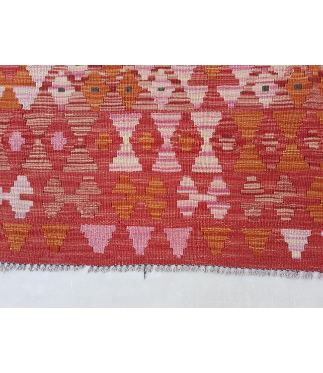 Handgewebte Orientalisch Wolle Kelim Teppich 297x210 cm