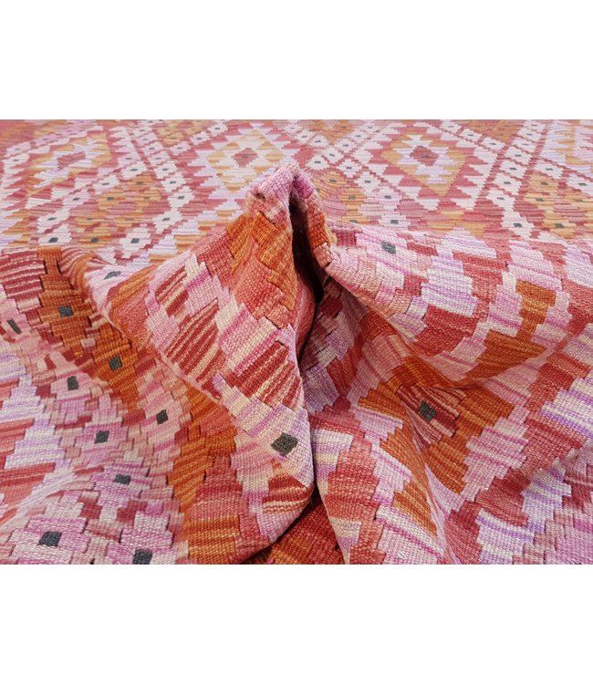 Handgewebte Orientalisch Wolle Kelim Teppich 297x210 cm