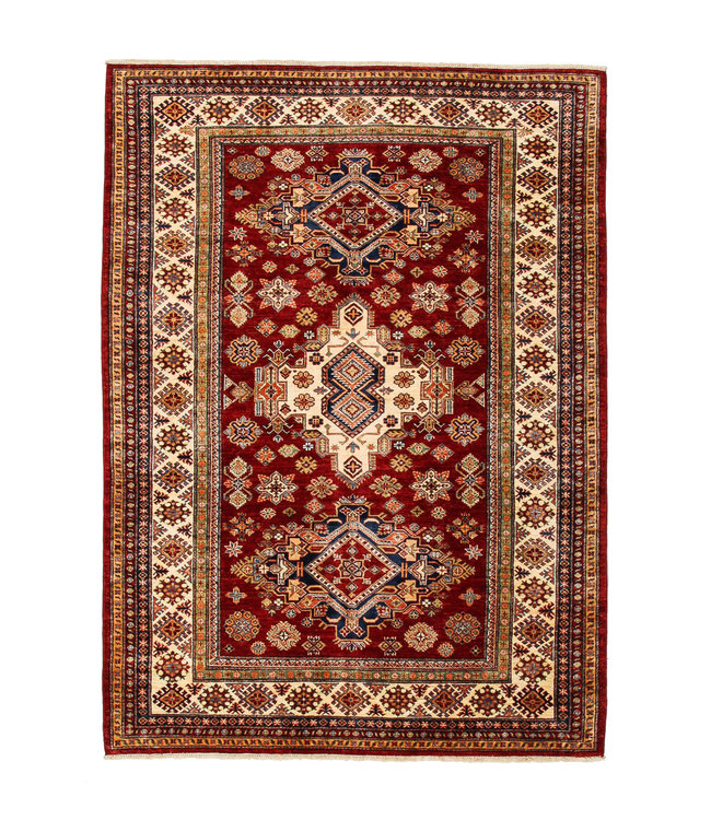 super fein oriental kazak teppich 241x174 cm