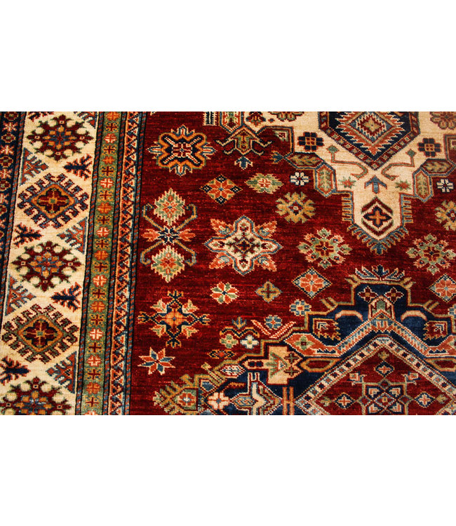 super fein oriental kazak teppich 241x174 cm