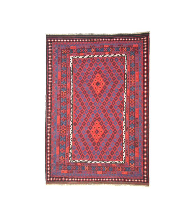 Handgewebte Orientalisch Wolle Kelim Teppich 358x258 cm