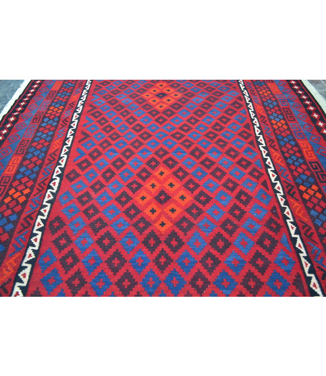 11'75x8'46 Hand Woven Afghan Wool Kilim Area Rug