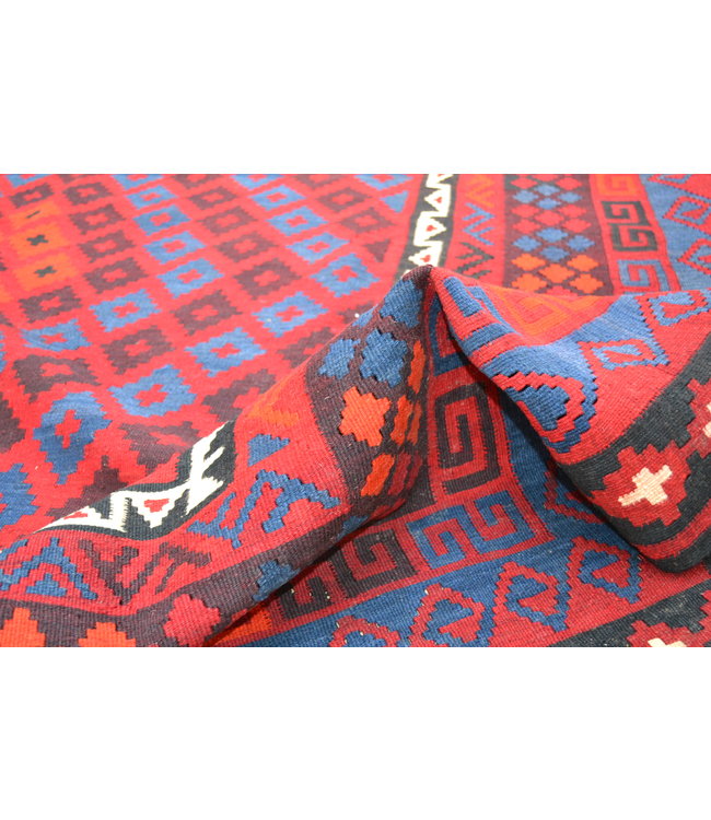 Handgewebte Orientalisch Wolle Kelim Teppich 358x258 cm