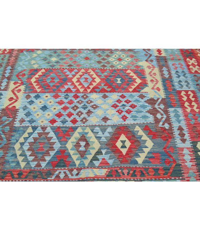 Handgewebte Orientalisch Wolle Kelim Teppich 358x244 cm