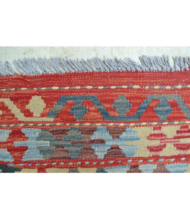 Handgewebte Orientalisch Wolle Kelim Teppich 358x244 cm