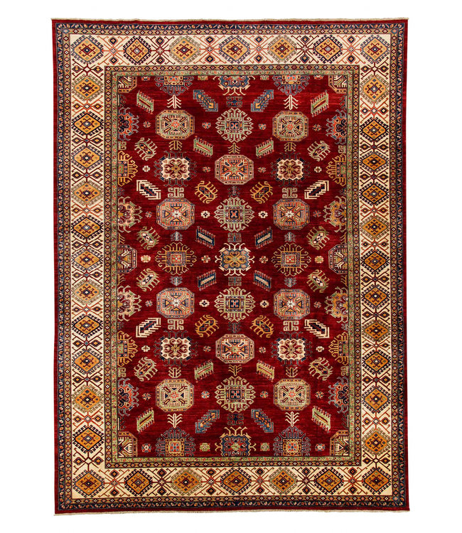 13'9 x 9'9 feet super fine oriental kazak 426x304 cm Area rug Hand knotted Carpet